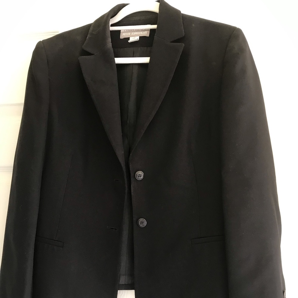 Petite Sophisticate black business jacket